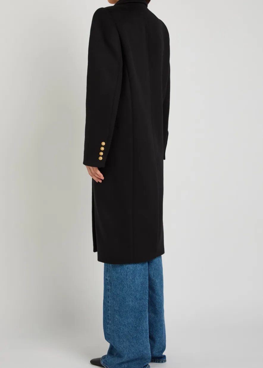 Wool and cashmere-blend coat