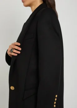 Wool and cashmere-blend coat