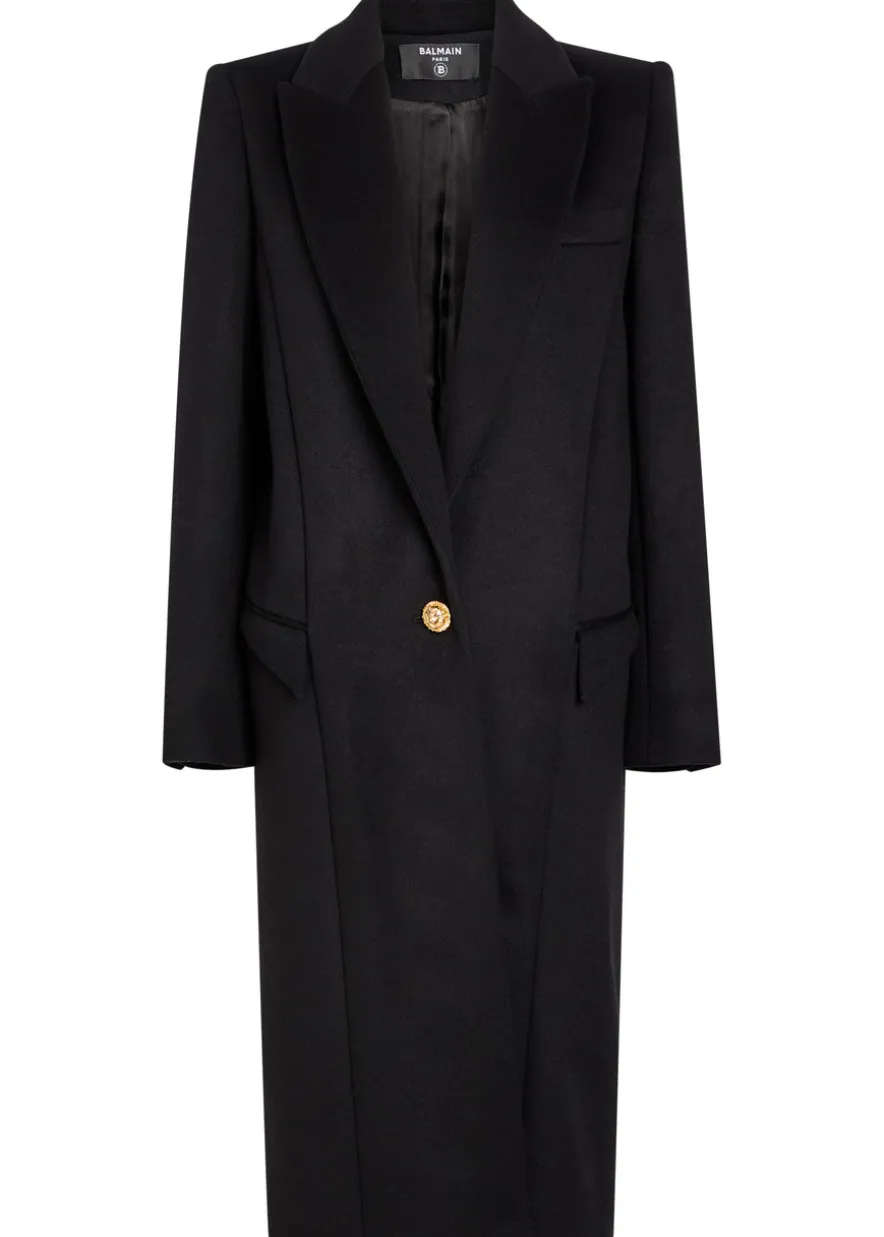 Wool and cashmere-blend coat