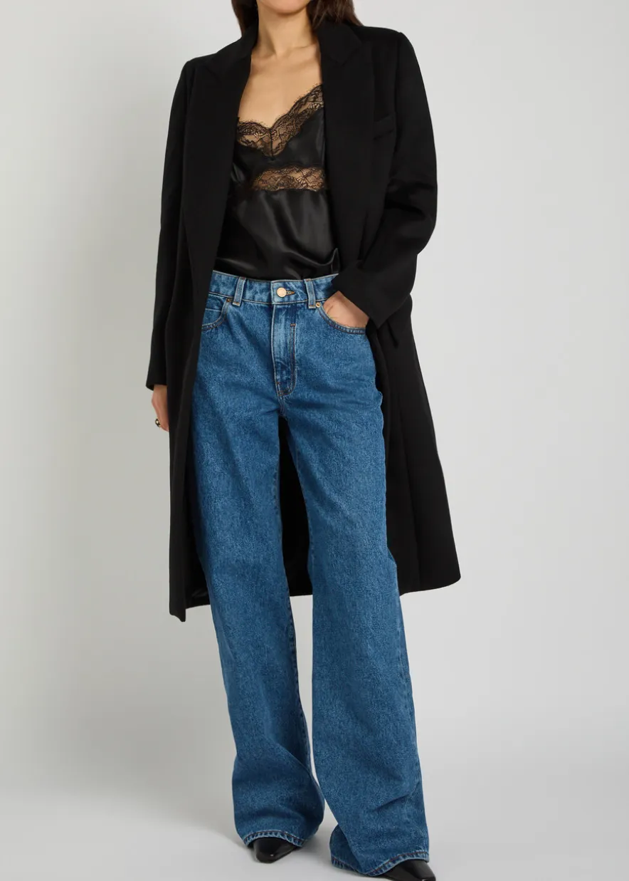 Wool and cashmere-blend coat