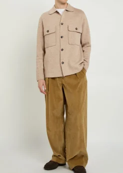 Wool and cashmere-blend overshirt