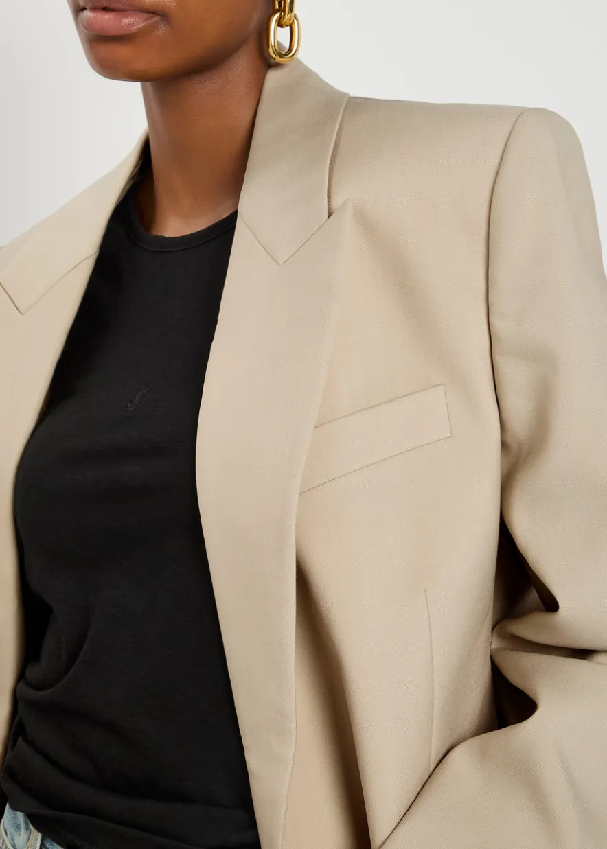 Wool blazer jacket