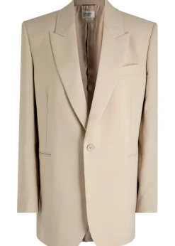 Wool blazer jacket