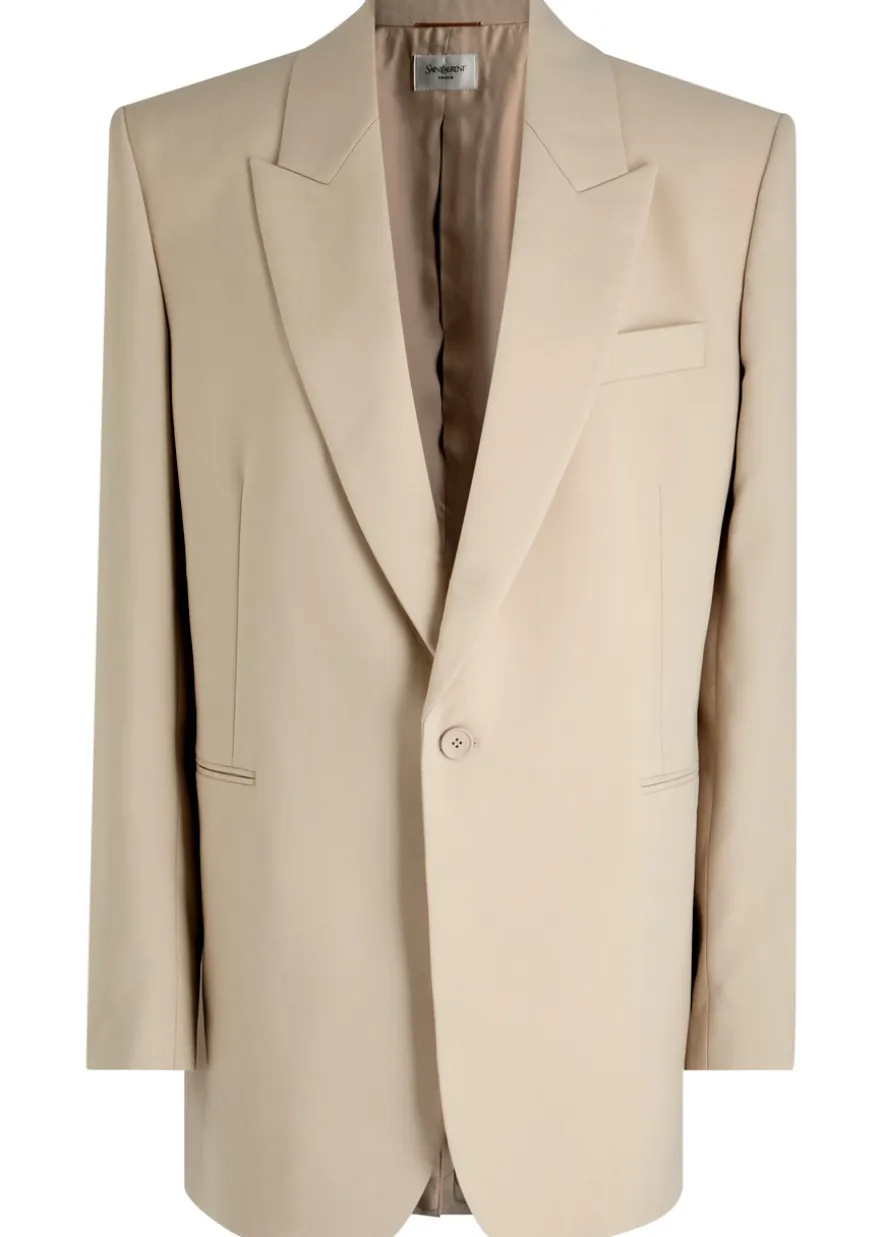 Wool blazer jacket