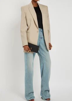 Wool blazer jacket