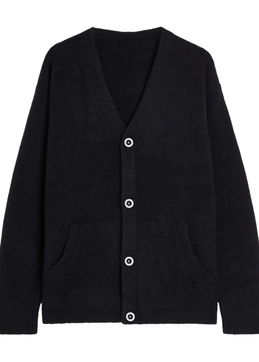Wool-blend cardigan