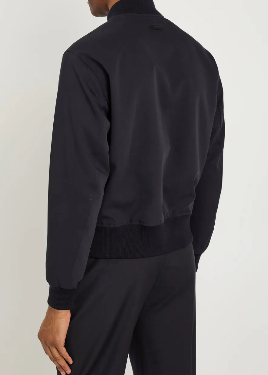 Wool bomber jacket