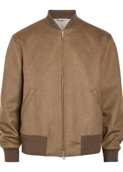 Wool bomber jacket
