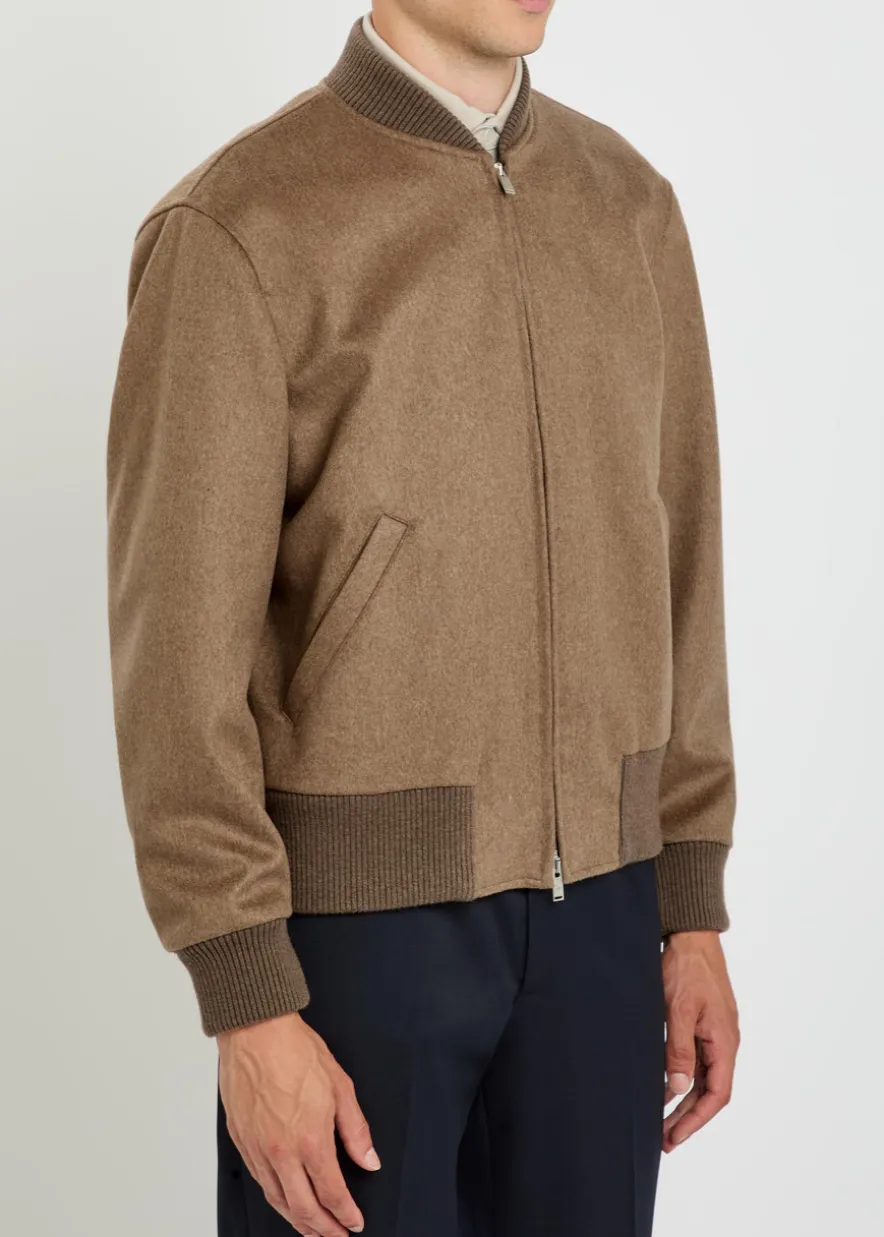 Wool bomber jacket