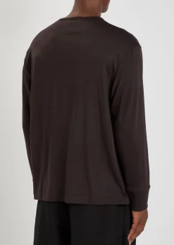 Wool-jersey henley T-shirt