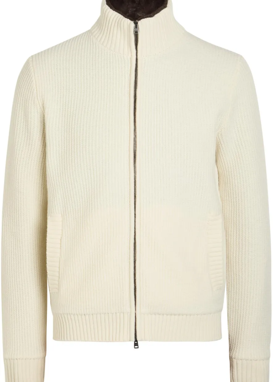 Wool-knit jacket