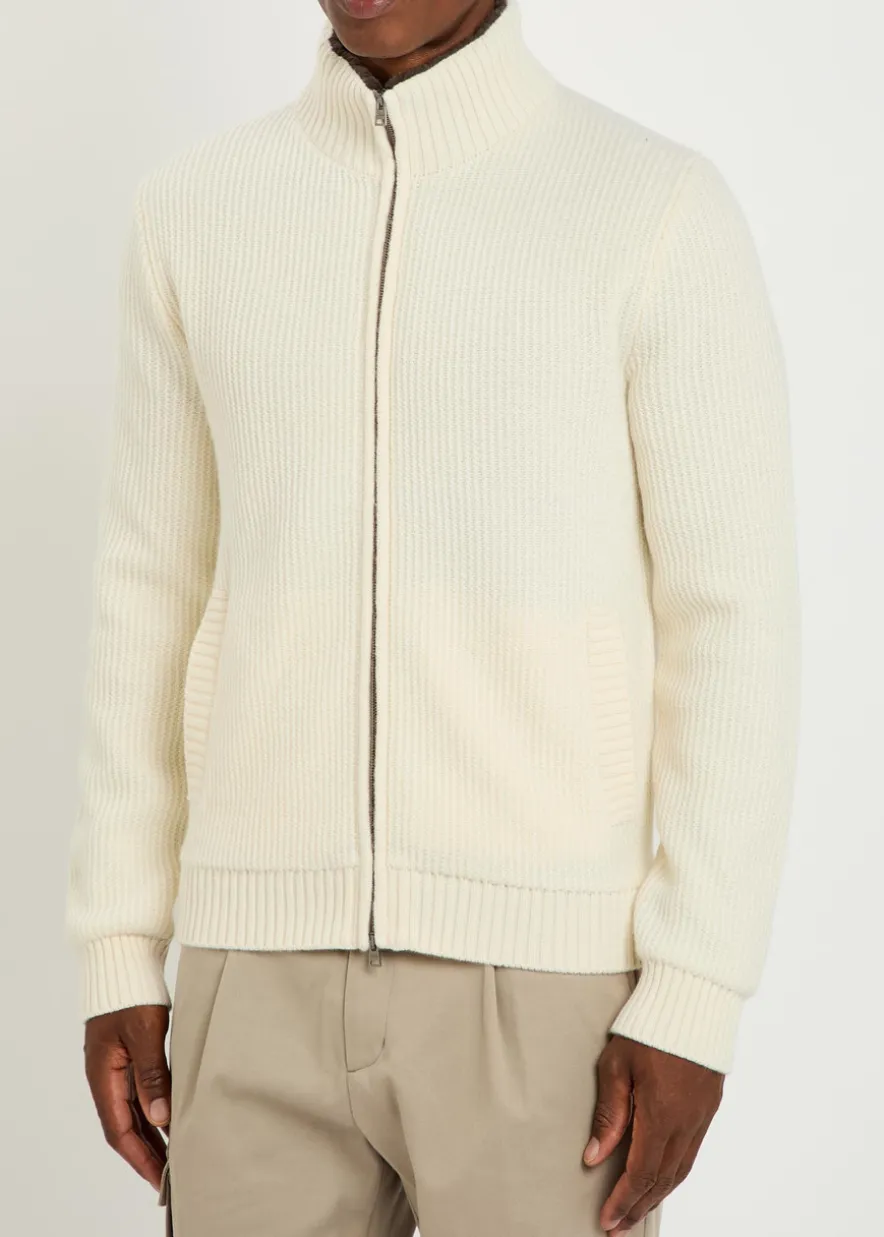Wool-knit jacket