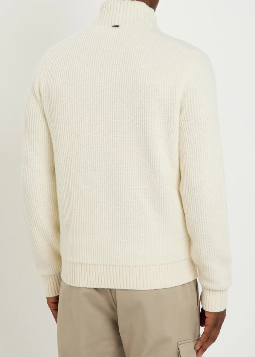 Wool-knit jacket