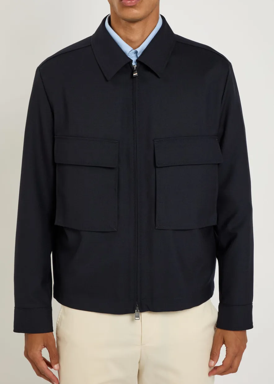 Wool overshirt