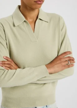 Wool polo jumper