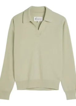 Wool polo jumper