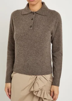 Wool polo jumper