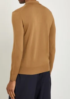 Wool polo shirt