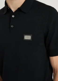 Wool polo shirt