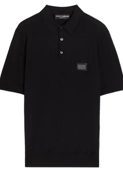 Wool polo shirt