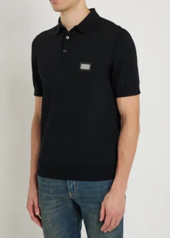 Wool polo shirt