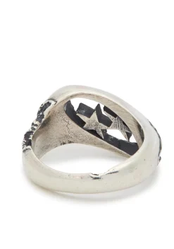 Wraped sterling silver-plated ring