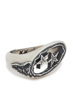 Wraped sterling silver-plated ring