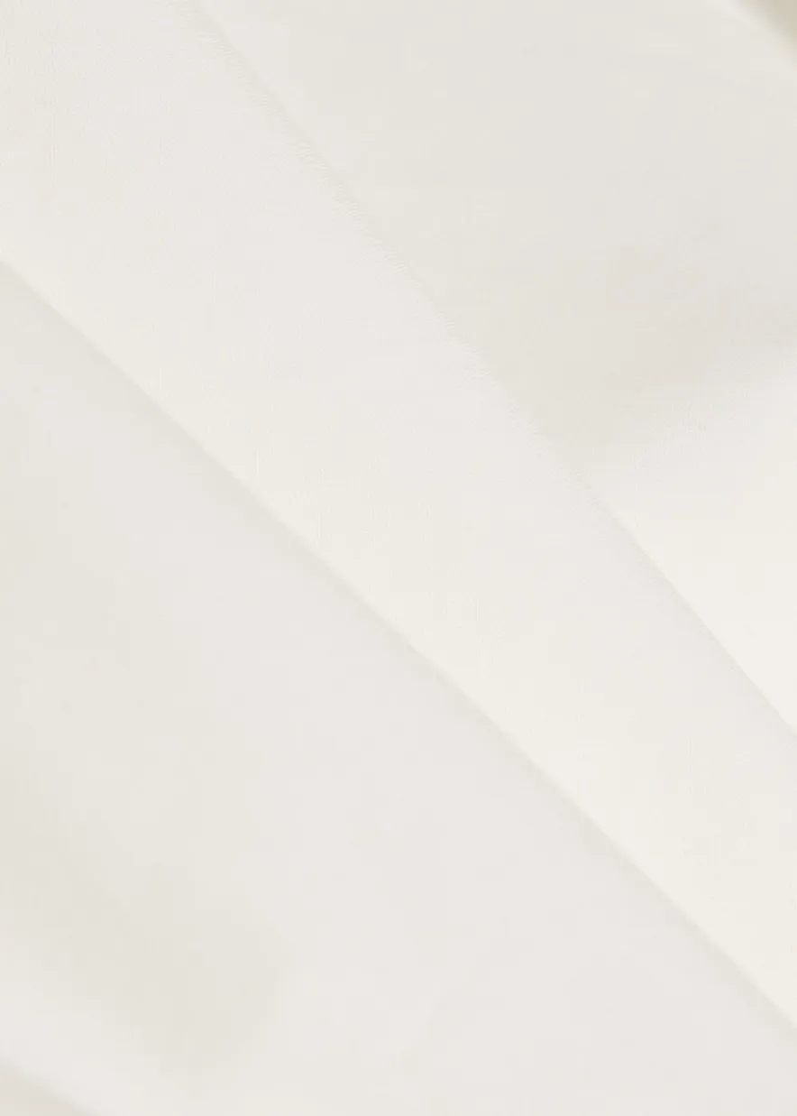 Wrap-effect cotton-poplin shirt
