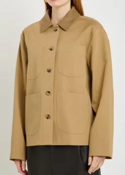 Wyatt suede and cotton jacket