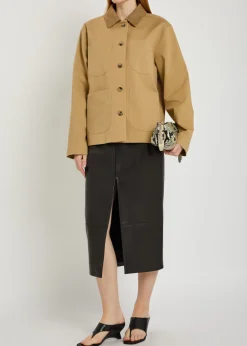 Wyatt suede and cotton jacket