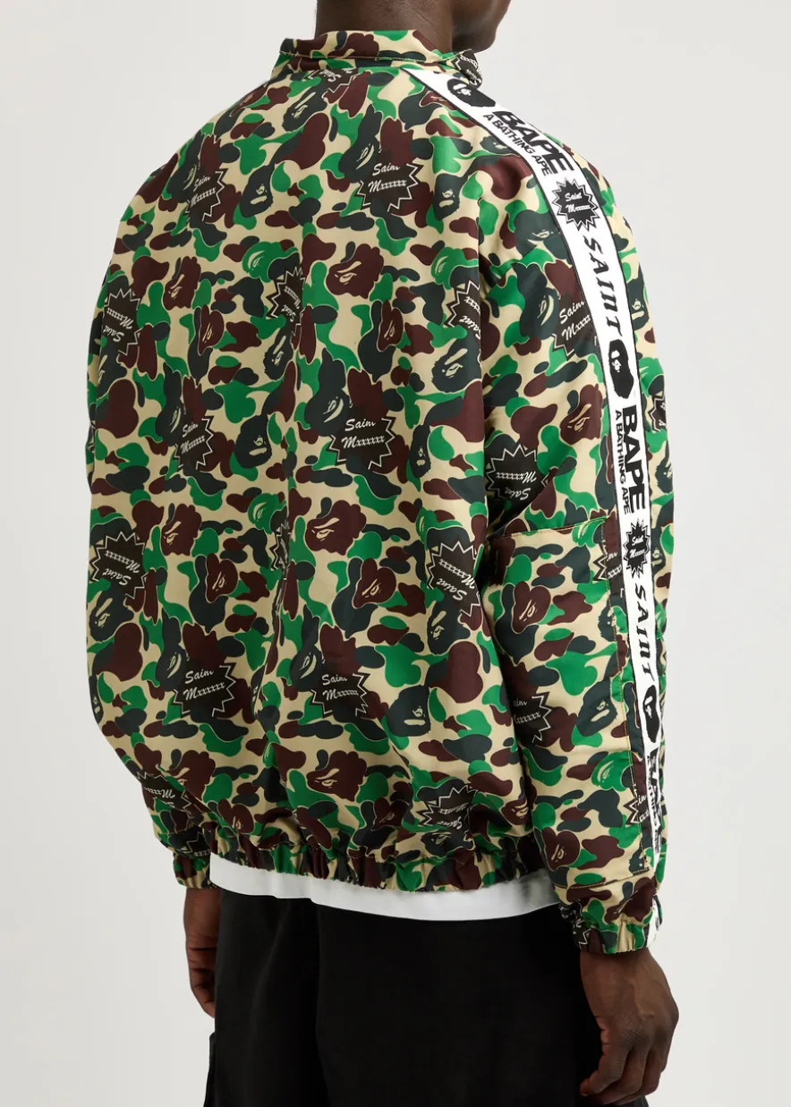 X A Bathing Ape printed nylon track jacket