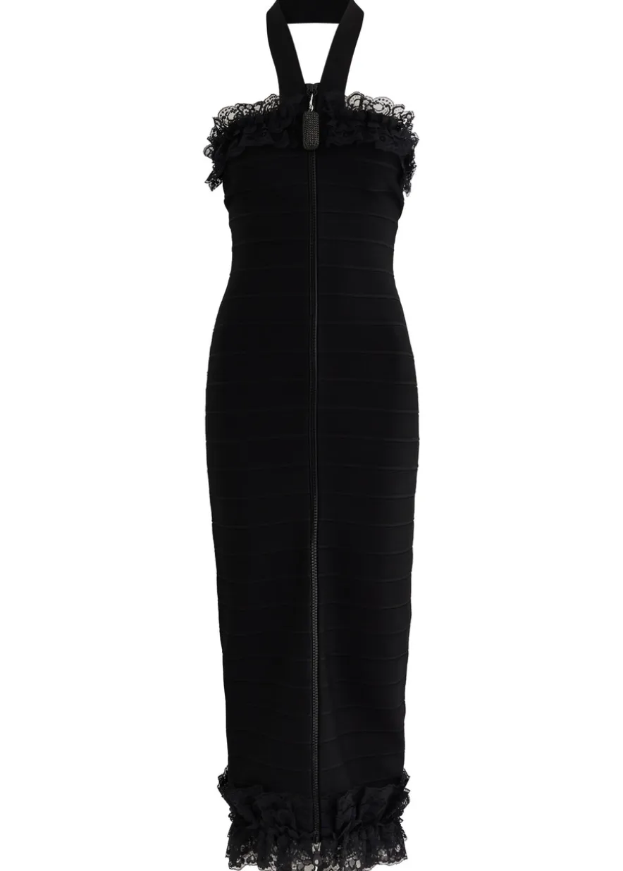 X Christopher Kane lace-trimmed midi dress