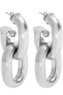 XL Link chain hoop earrings