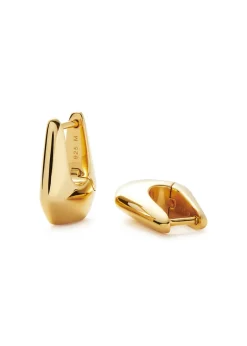 X Lucy Williams Acro small 18kt gold-plated hoop earrings