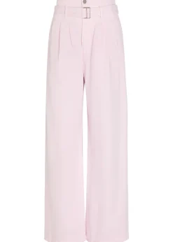 X Maria McManus belted wide-leg jeans