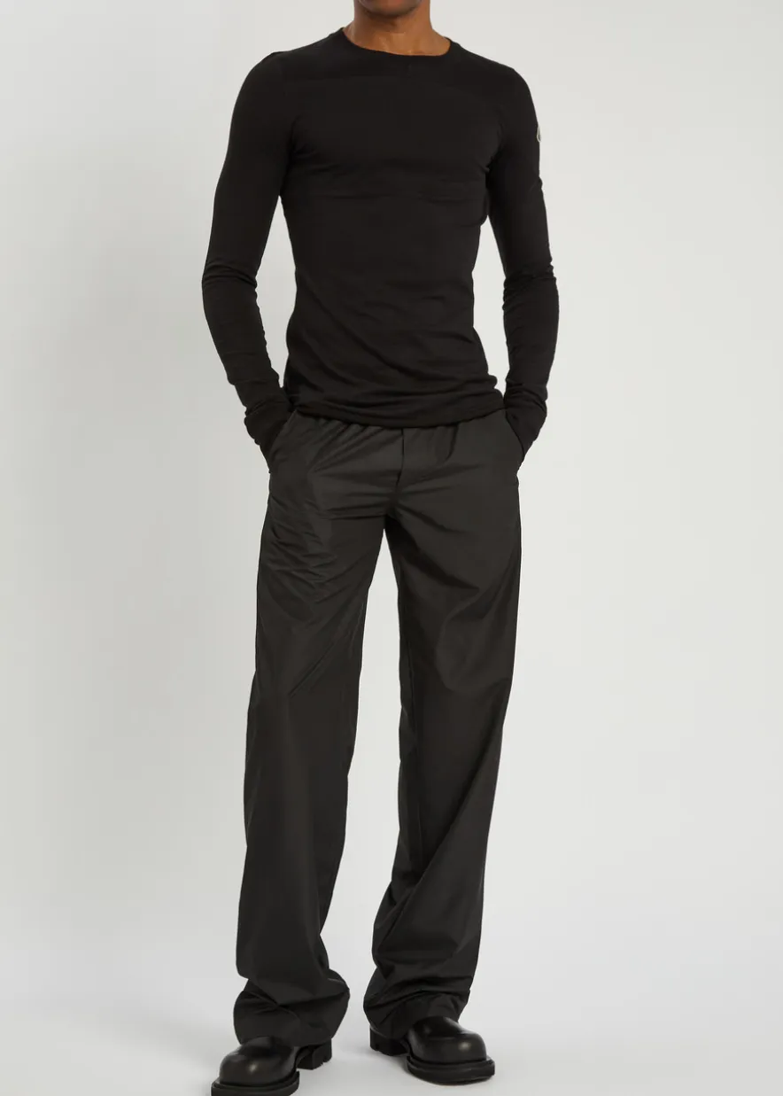 X Moncler logo-appliquéd drawstring shell trousers