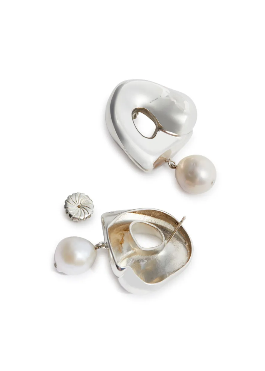 X Simone Bodmer-Turner Sandra large sterling silver drop earrings
