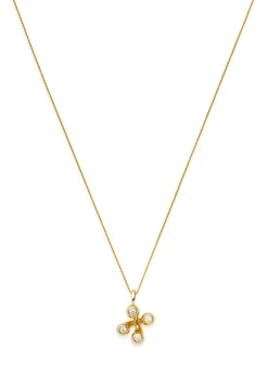 X The Flag Twins Atom 18kt gold vermeil necklace