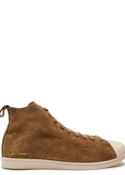 X Wales Bonner Superstar brushed suede sneakers