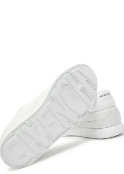 Yard Court panelled leather sneakers