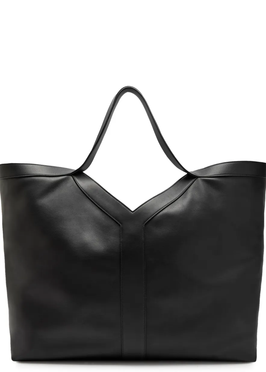 Y Maxi leather tote bag