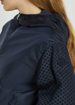 Zelkova embroidered nylon jacket