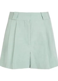 Zenith Selle silk and linen-blend shorts