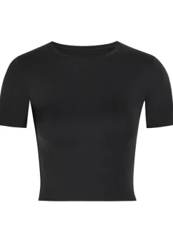 Zenvy InfinaSoft jersey cropped T-shirt
