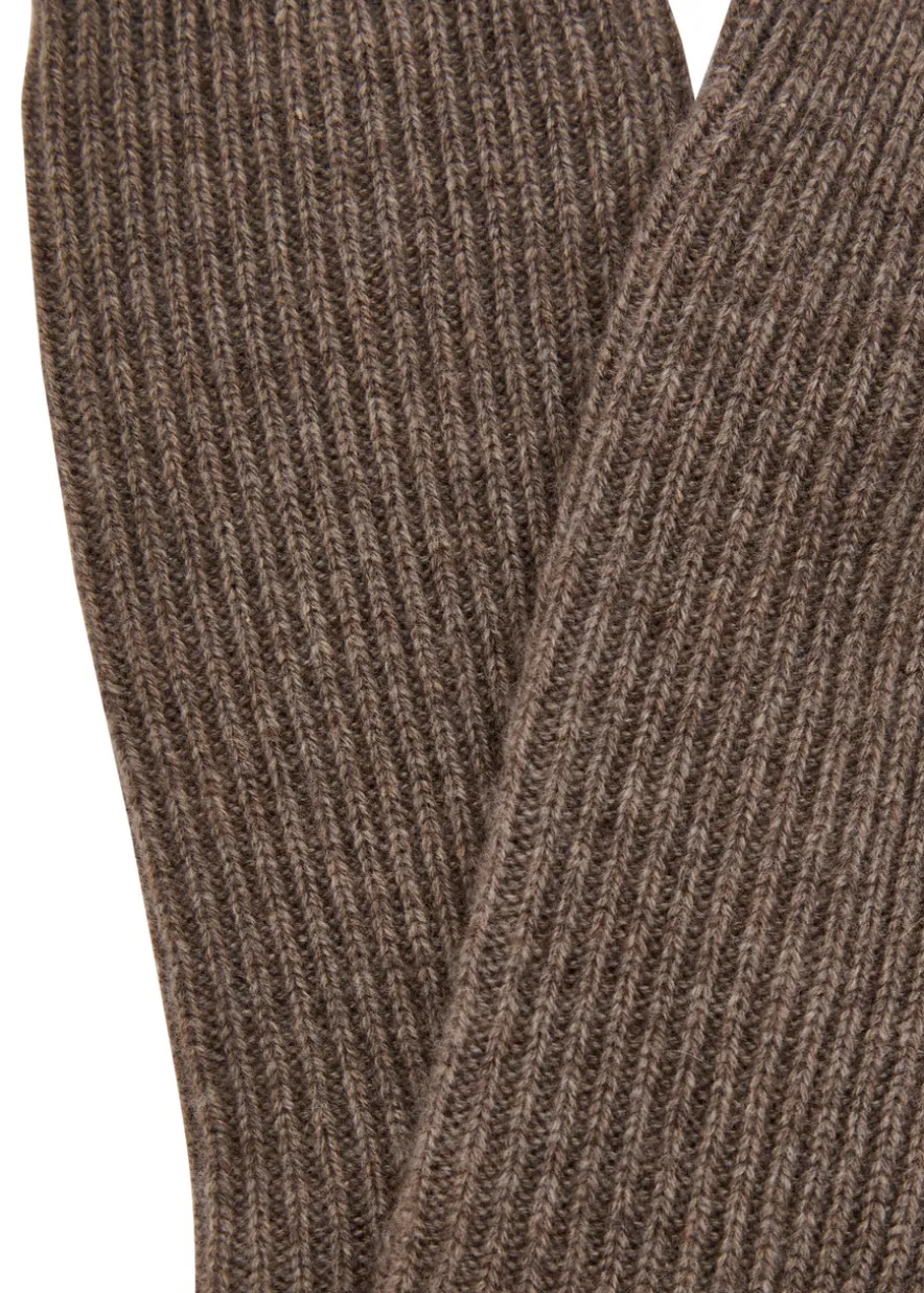 Zera ribbed cashmere socks
