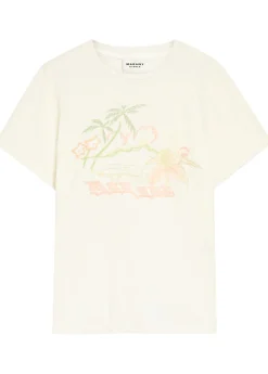 Zewel printed cotton T-shirt