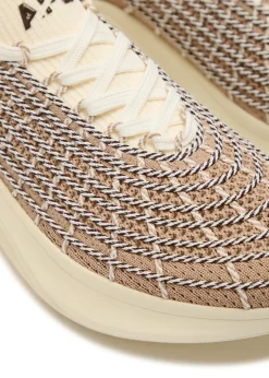 Zipline embroidered knitted sneakers
