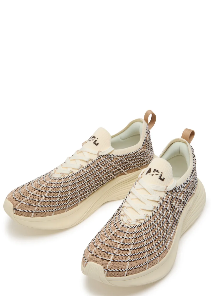 Zipline embroidered knitted sneakers