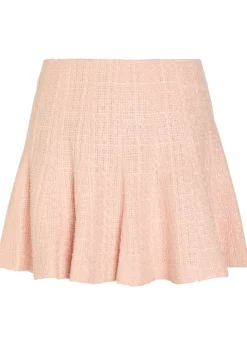 Zona pleated tweed mini skirt